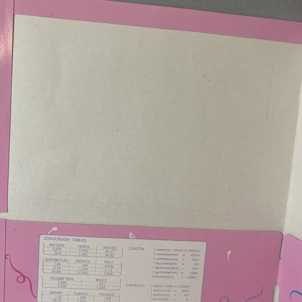 Vintage Sanrio 1989 Folder Petit Plie Ballet Slippers Pocket Portfolio